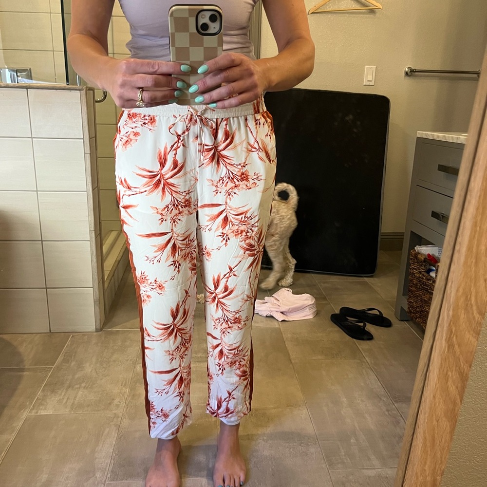 Joie floral pants with stripe